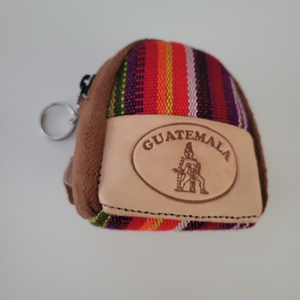 New Guatemala Tipico Monedero Souvenir Colorful Striped Coin Purse